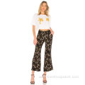 High QWuality Golden Leaves Long Pants for Women